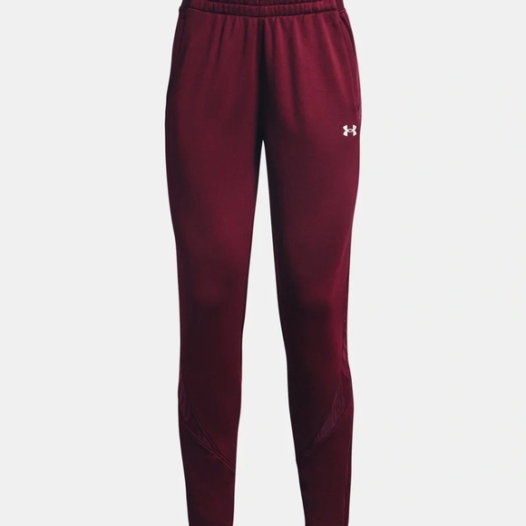 NWT Under Armour Womens XS UA Command Warm Up Pants Maroon Stretch Activewear - Picture 5 of 10